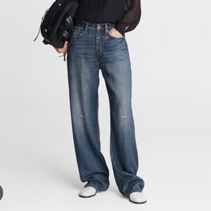 rag & bone Blue Flare & Wide Leg Jeans